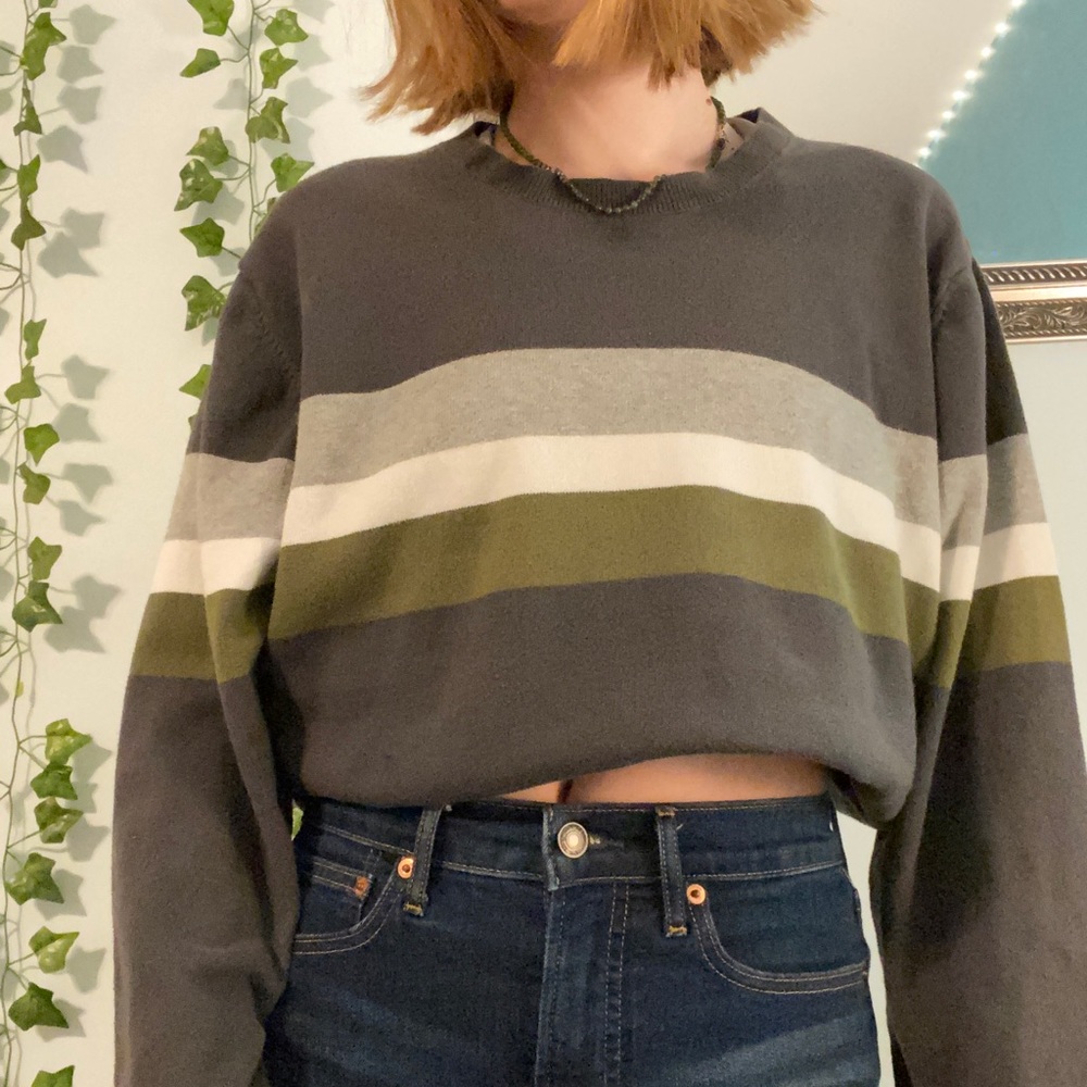 Oversized Striped Sweater